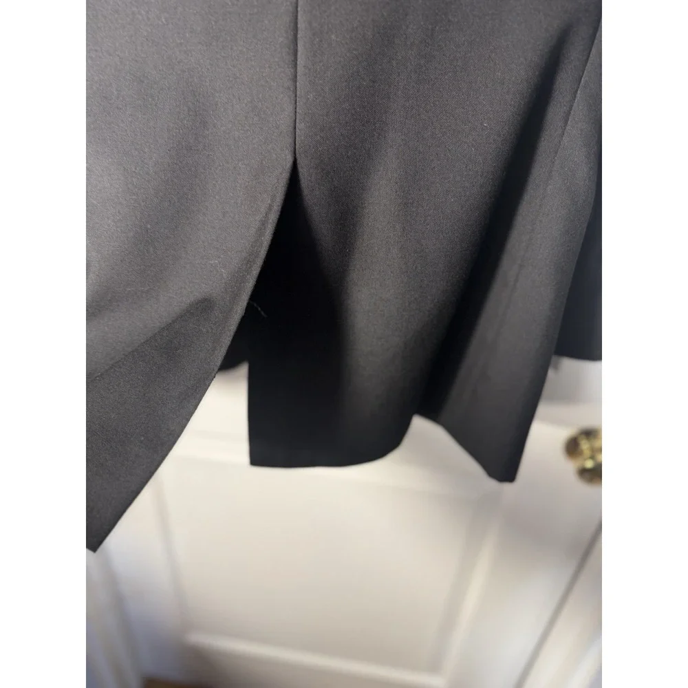 Jos‎ A Bank Formal Elegant Tuxedo Black Jacket Wool/ Satin Trim Sz 43L Wedding